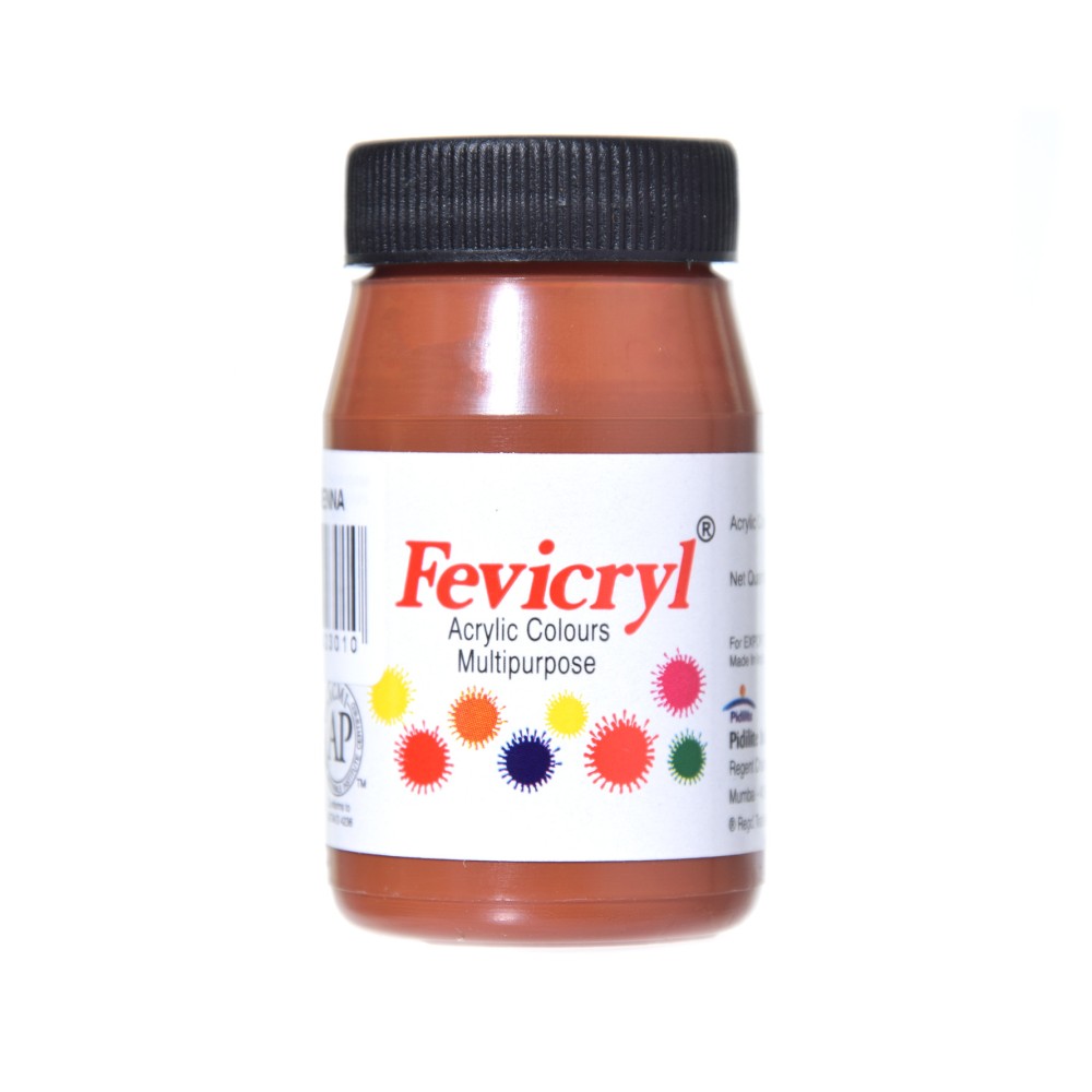 Farba akrylowa do tkanin Fevicryl - Pidilite - burnt sienna, 50 ml