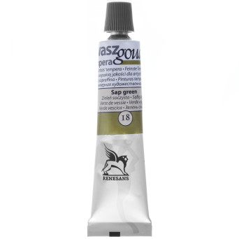 Gouache paint in tube - Renesans - 18, sap green, 20 ml