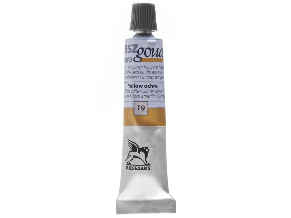 Farba gwasz - Renesans - 19, yellow ochre, 20 ml