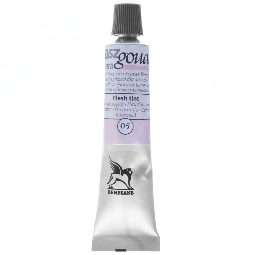 Gouache paint in tube - Renesans - 05, flesh tint, 20 ml