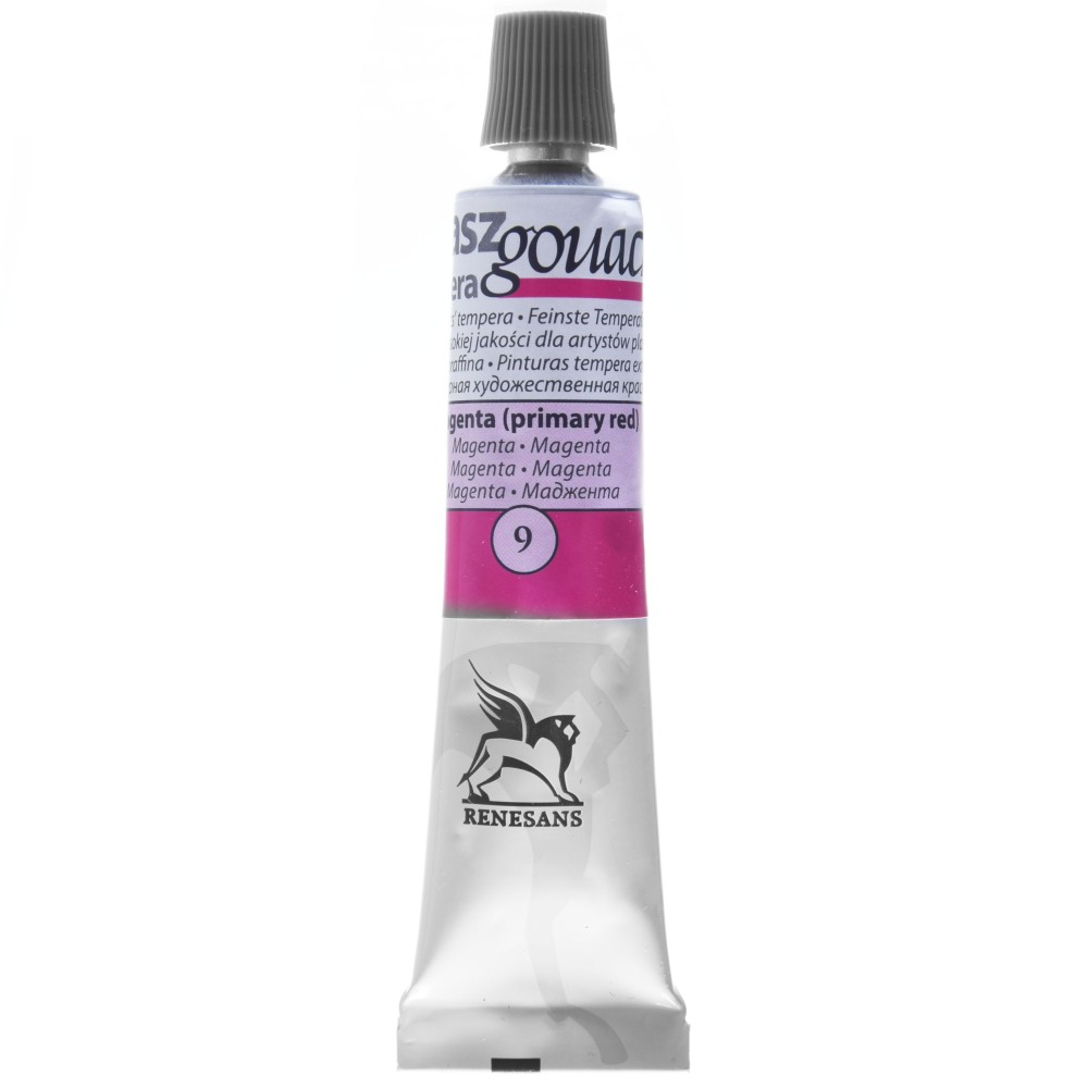Farba gwasz - Renesans - 09, magenta (primary red), 20 ml