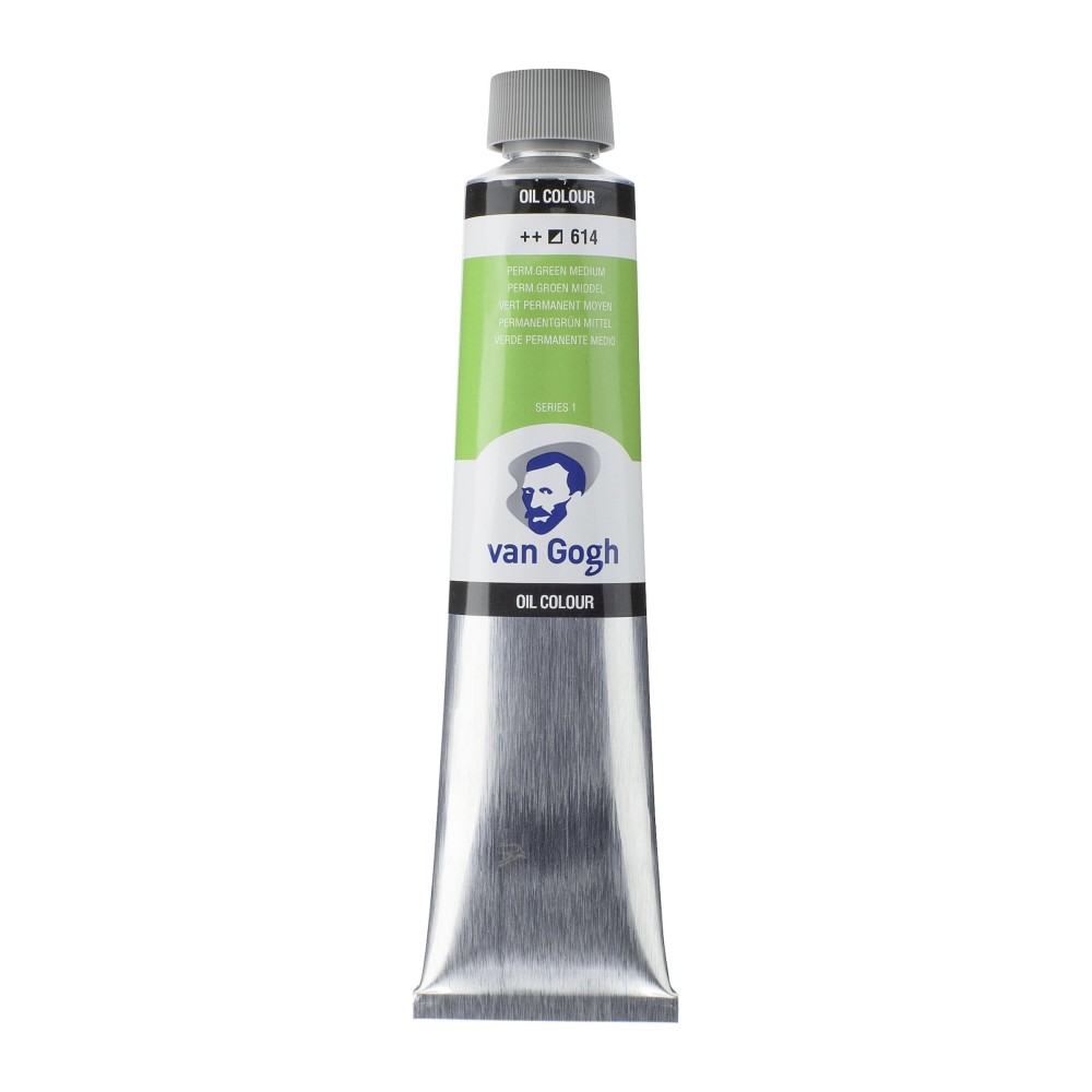 Farba olejna - Van Gogh - Permanent Green Medium, 200 ml