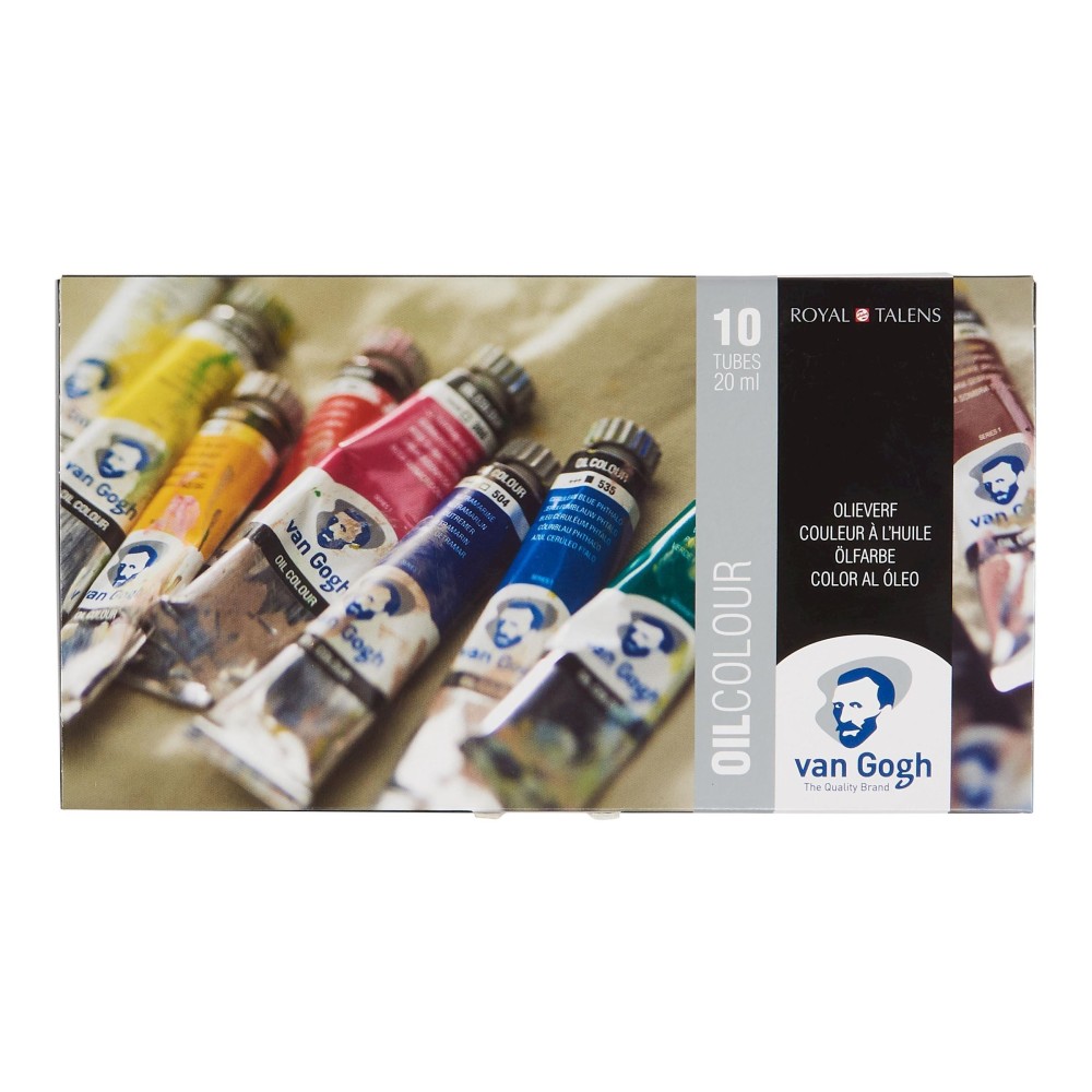 Set of Oil Colour Basic paints in tubes - Van Gogh - 10 colors x 20 ml
