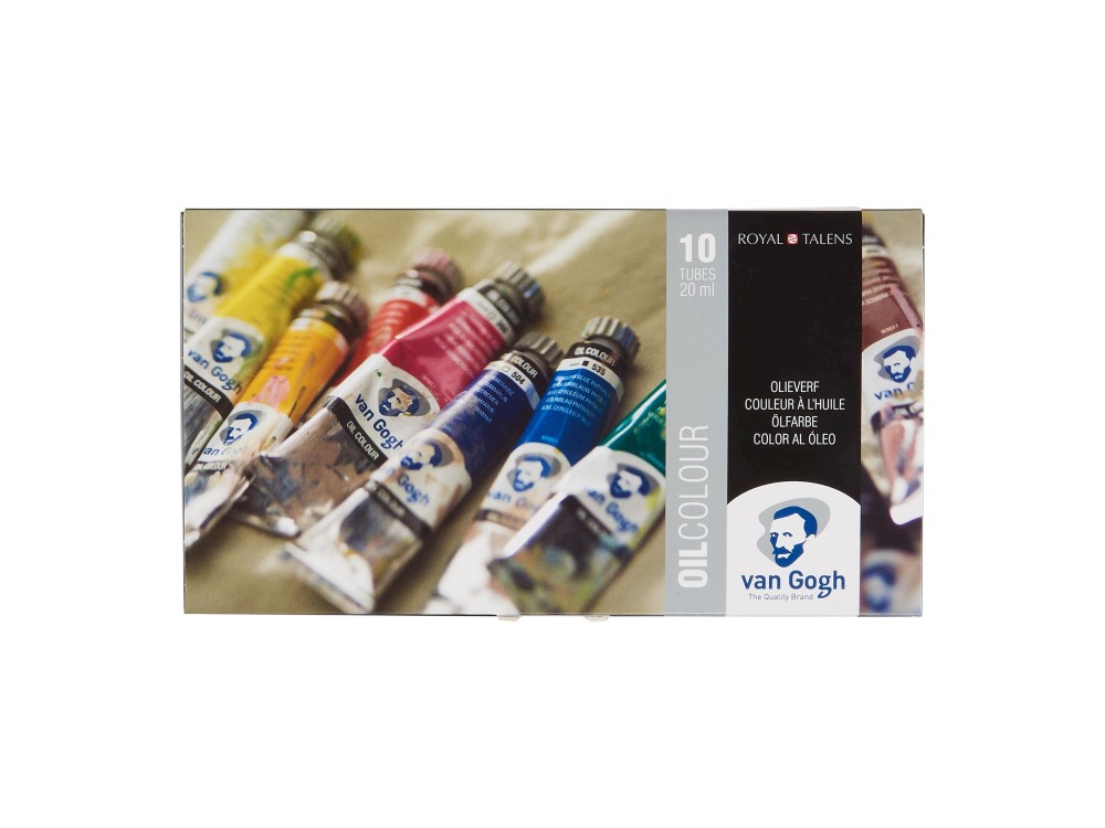 Set of Oil Colour Basic paints in tubes - Van Gogh - 10 colors x 20 ml