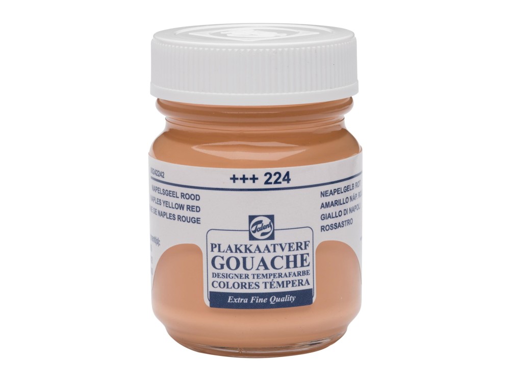 Gouache Extra Fine paint in a bottle - Talens - Naples Yellow Red, 50 ml