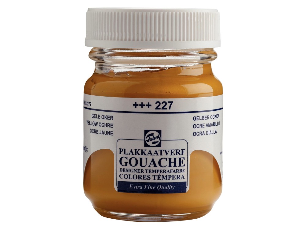 Gouache Extra Fine paint in a bottle - Talens - Yellow Ochre, 50 ml