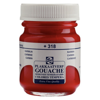 Gouache Extra Fine paint in a bottle - Talens - Carmine, 50 ml