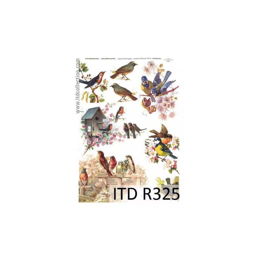 Papier do decoupage A4 - ITD Collection - ryżowy, R325