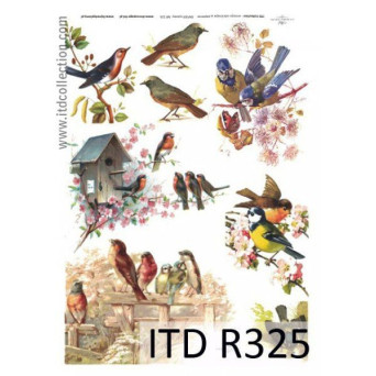 Papier do decoupage A4 - ITD Collection - ryżowy, R325