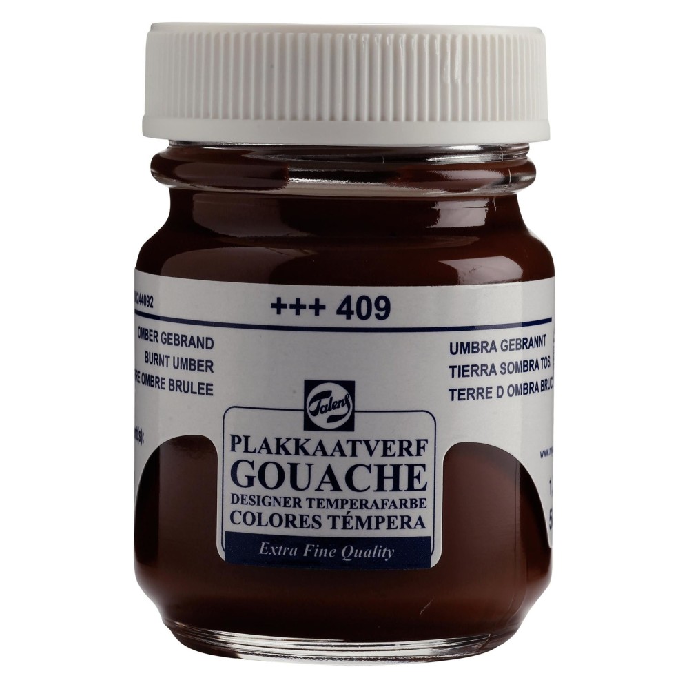 Farba gwasz Gouache Extra Fine - Talens - Burnt Umber, 50 ml