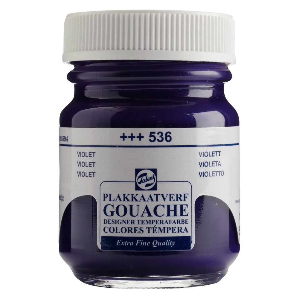 Gouache Extra Fine paint in a bottle - Talens - Violet, 50 ml