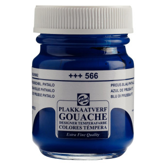 Gouache Extra Fine paint in a bottle - Talens - Prussian Blue Phthalo, 50 ml