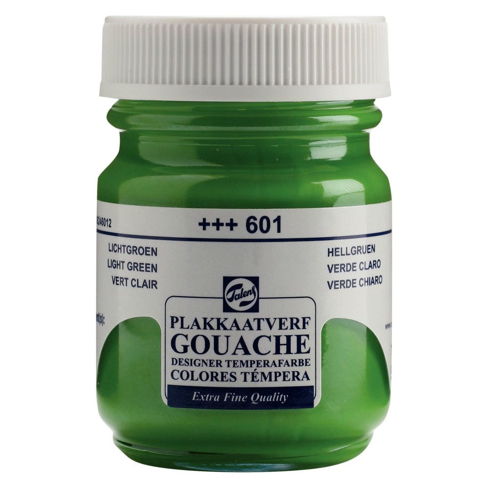 Gouache Extra Fine paint in a bottle - Talens - Light Green, 50 ml