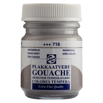 Gouache Extra Fine paint in a bottle - Talens - Warm Grey, 50 ml