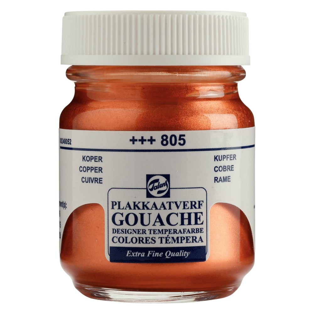 Gouache Extra Fine paint in a bottle - Talens - Copper, 50 ml
