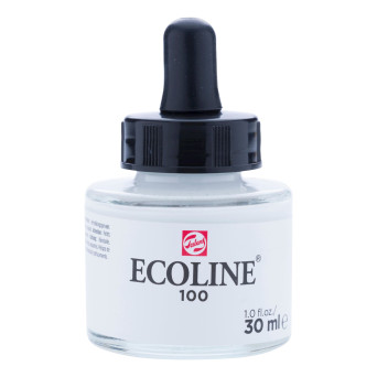 Farba akwarelowa Ecoline - Talens - White, 30 ml