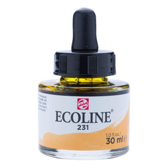 Liquid watercolor Ecoline in bottle - Talens - Gold Ochre, 30 ml