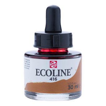 Liquid watercolor Ecoline in bottle - Talens - Sepia, 30 ml