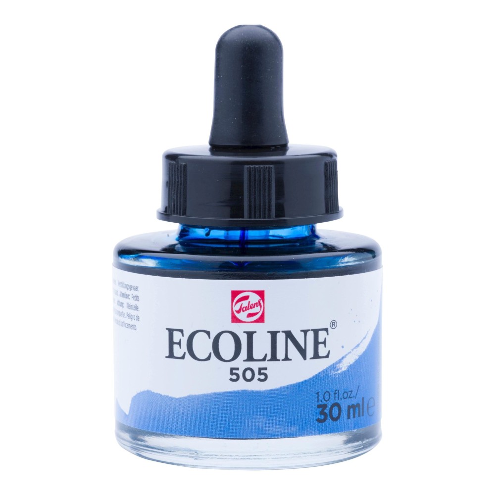Farba akwarelowa Ecoline - Talens - Ultramarine Light, 30 ml