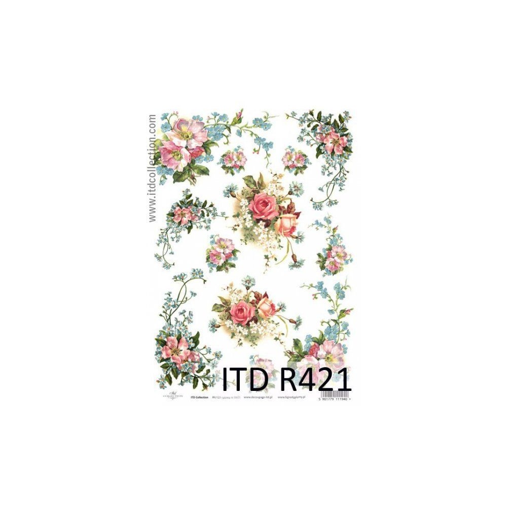 Decoupage paper A4 - ITD Collection - rice, R421