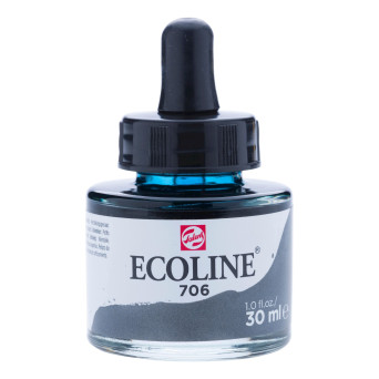 Farba akwarelowa Ecoline - Talens - Deep Grey, 30 ml