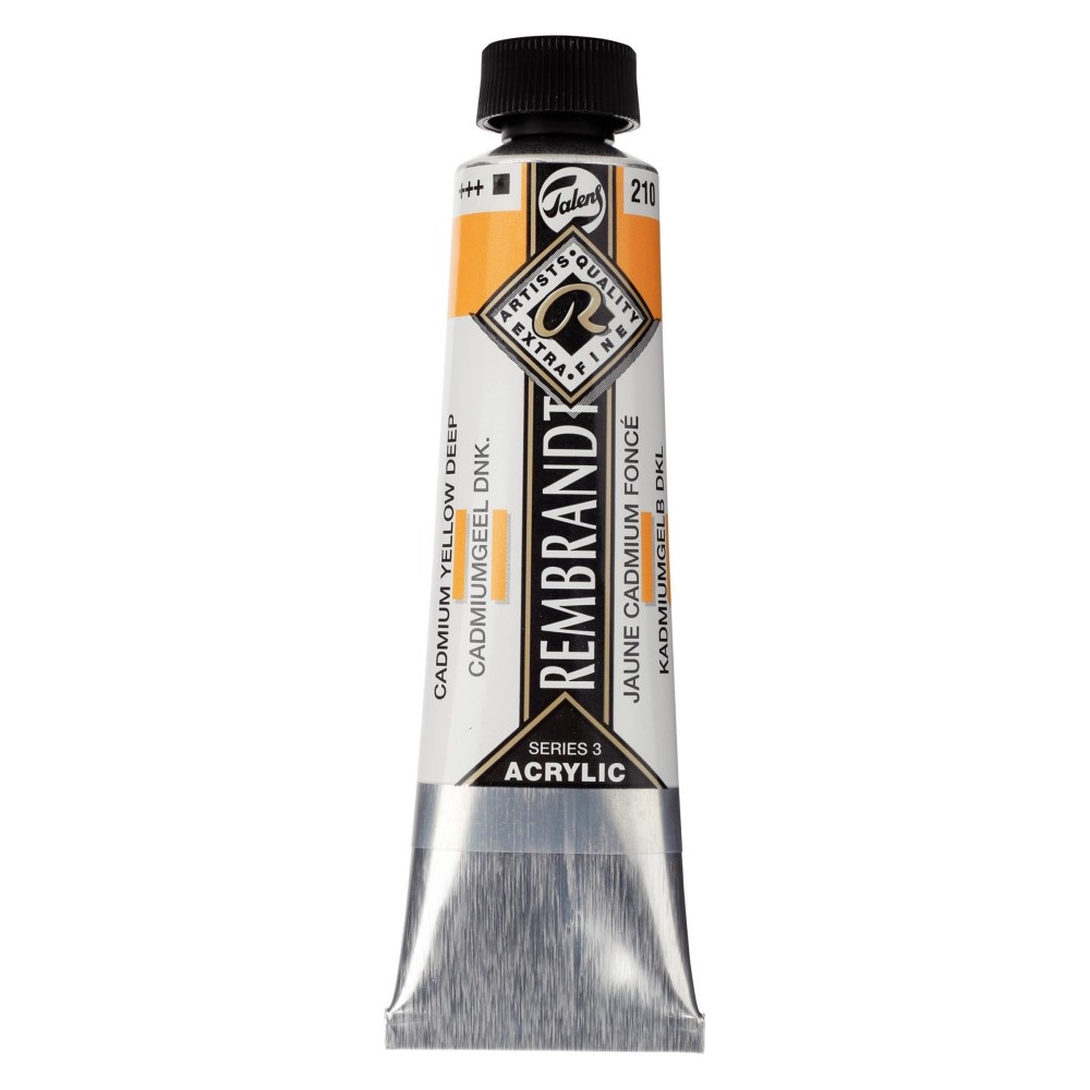 Acrylic paint in tube - Rembrandt - Cadmium Yellow Deep, 40 ml