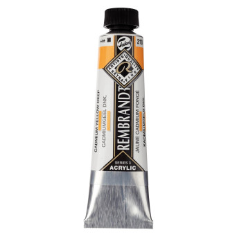 Acrylic paint in tube - Rembrandt - Cadmium Yellow Deep, 40 ml