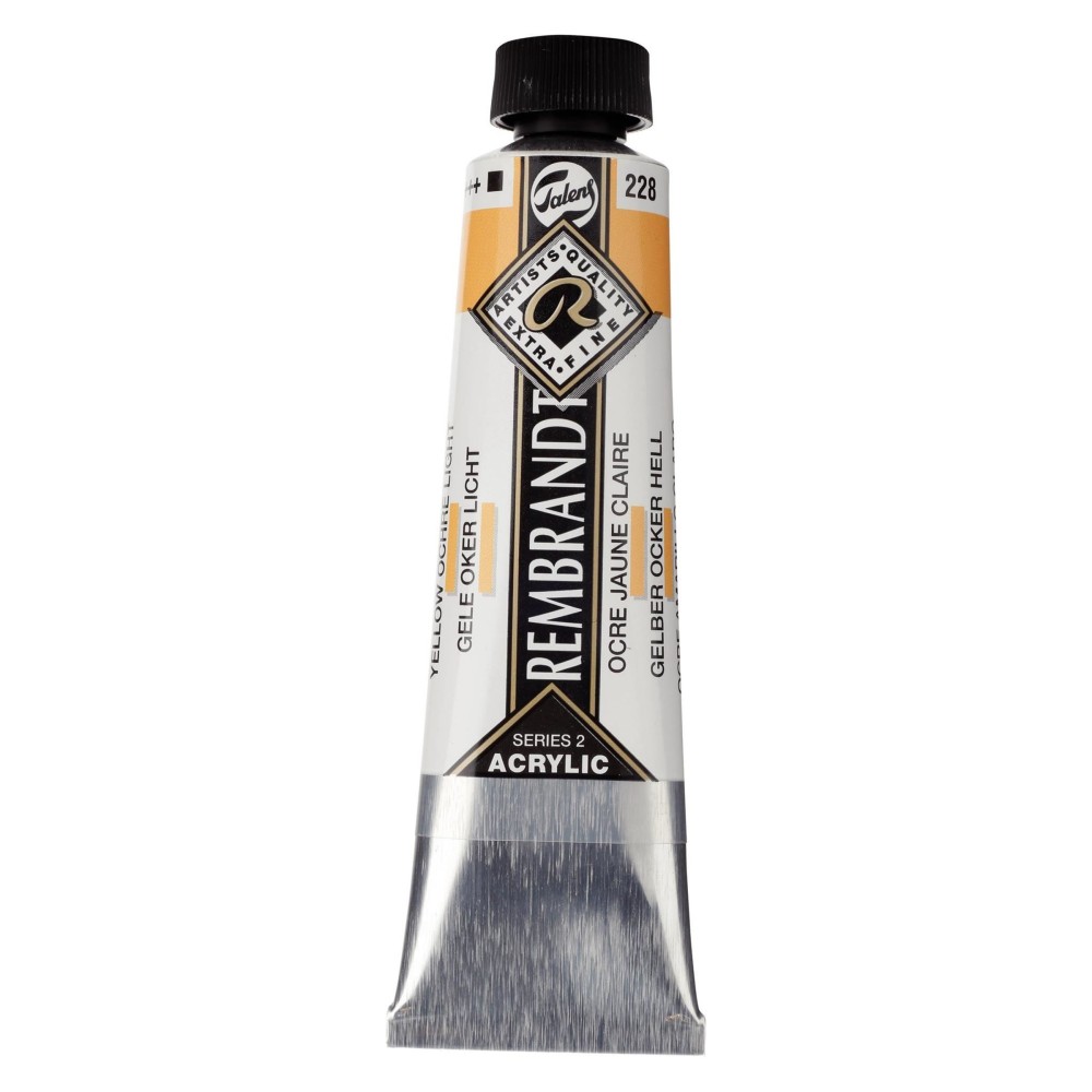 Acrylic paint in tube - Rembrandt - Yellow Ochre Light, 40 ml
