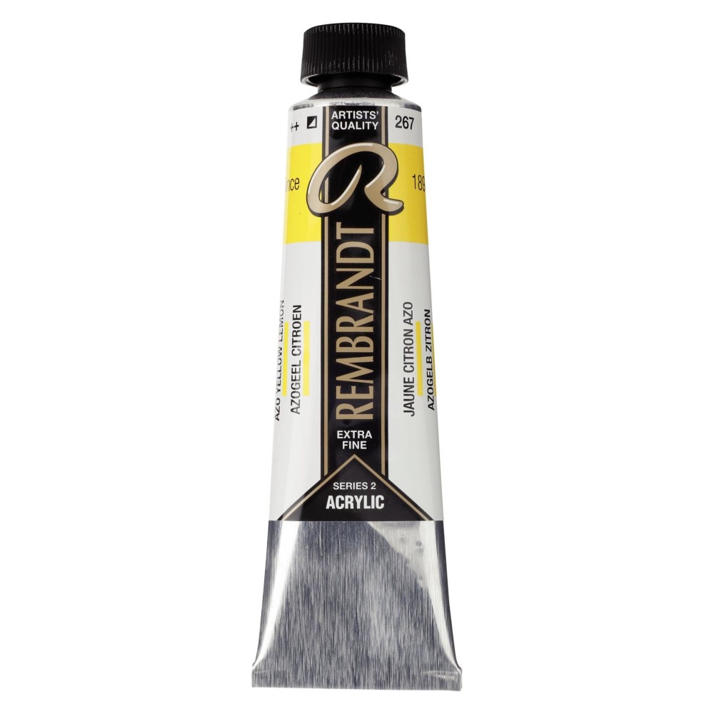 Acrylic paint in tube - Rembrandt - Azo Yellow Lemon, 40 ml