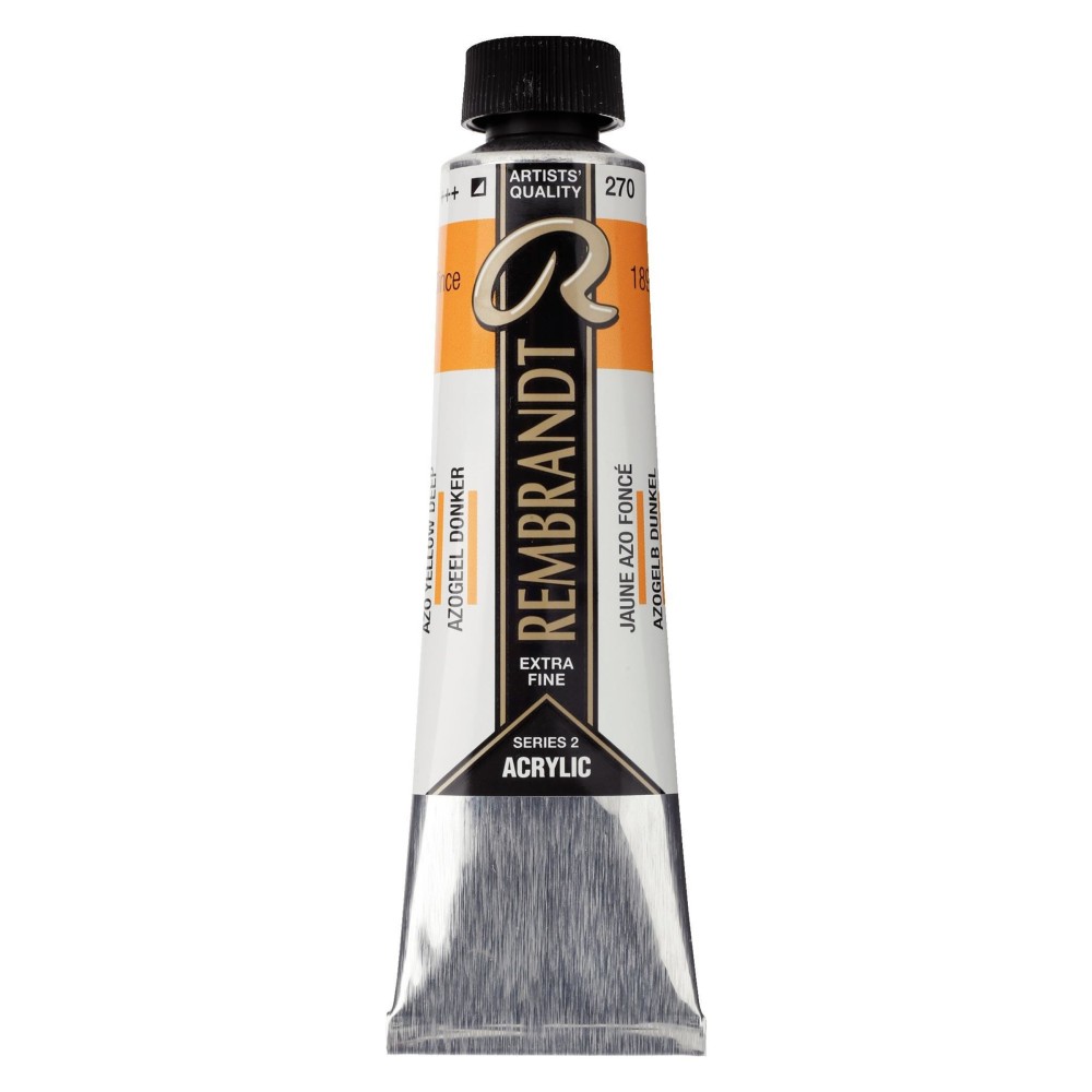 Acrylic paint in tube - Rembrandt - Azo Yellow Deep, 40 ml