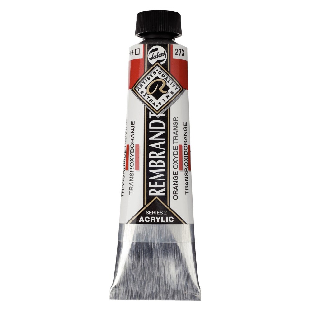 Farba akrylowa - Rembrandt - Transparent Oxide Orange, 40 ml