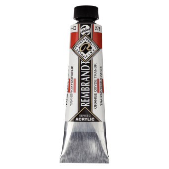 Acrylic paint in tube - Rembrandt - Transparent Oxide Orange, 40 ml