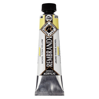 Acrylic paint in tube - Rembrandt - Nickel Titanium Yellow, 40 ml