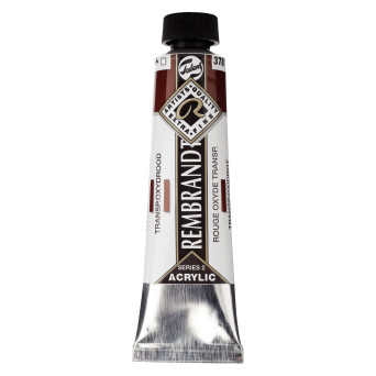 Farba akrylowa - Rembrandt - Transparent Oxide Red, 40 ml