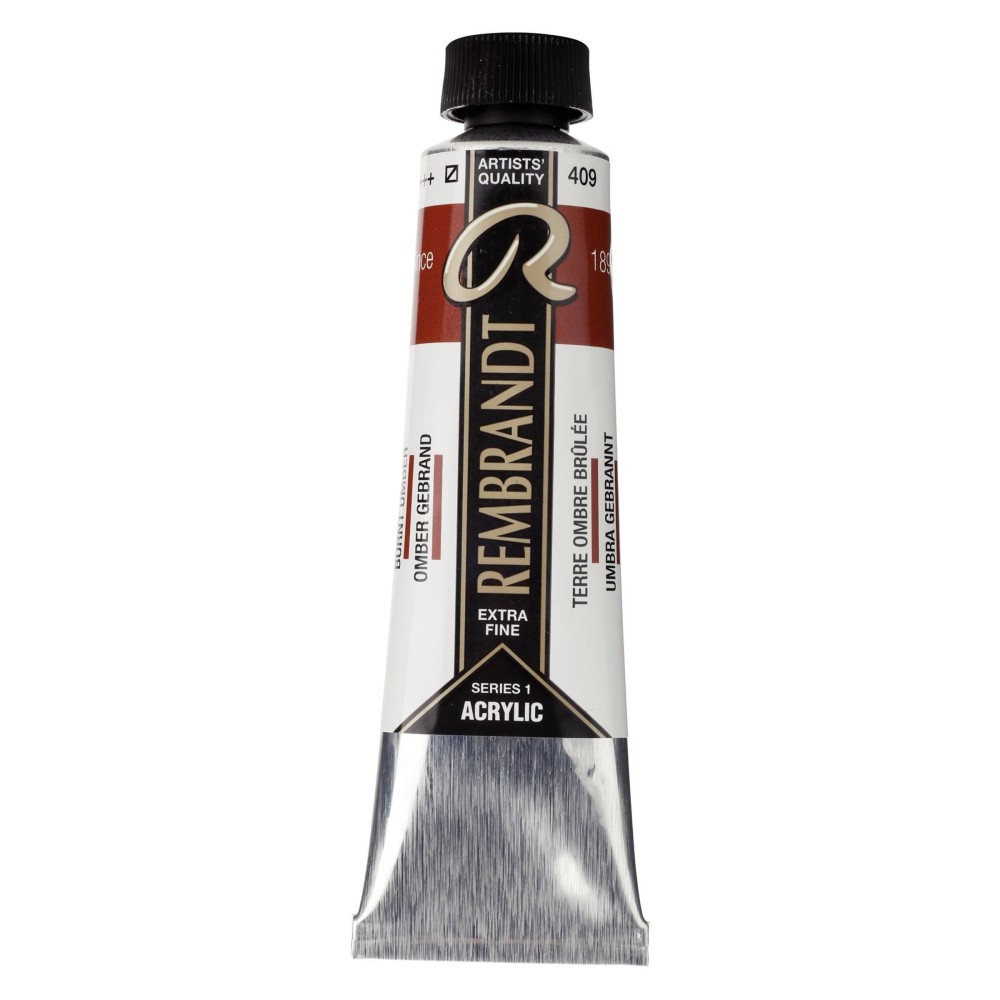 Farba akrylowa - Rembrandt - Burnt Umber, 40 ml