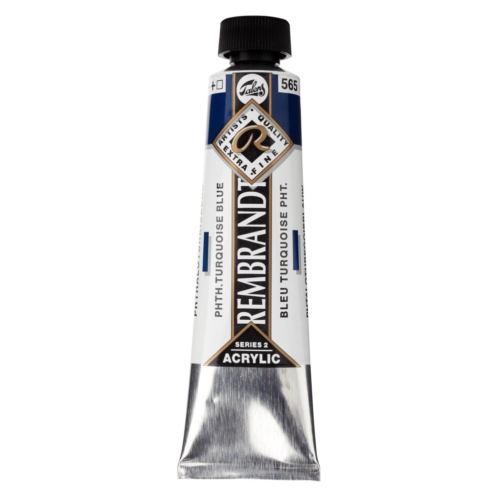 Acrylic paint in tube - Rembrandt - Phthalo Turquoise Blue, 40 ml