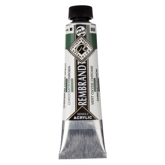 Farba akrylowa - Rembrandt - Chromium Oxide Green, 40 ml
