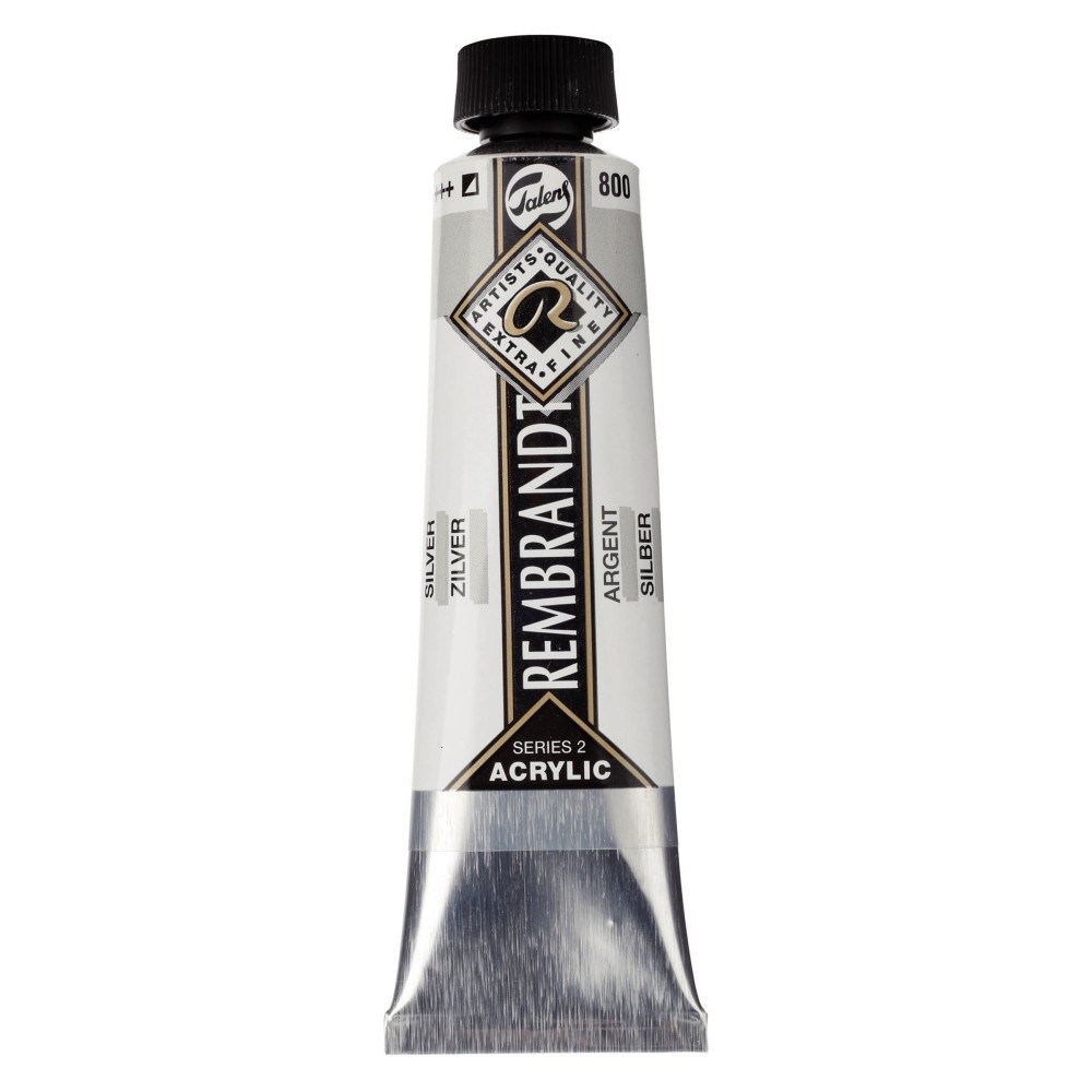 Farba akrylowa - Rembrandt - Silver, 40 ml