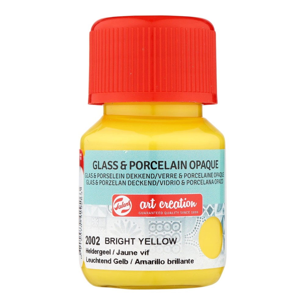 Paint for glass and porcelain - Talens Art Creation - Bright Yellow, 30 ml