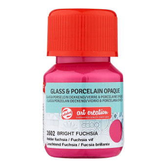 Paint for glass and porcelain - Talens Art Creation - Bright Fuchsia, 30 ml