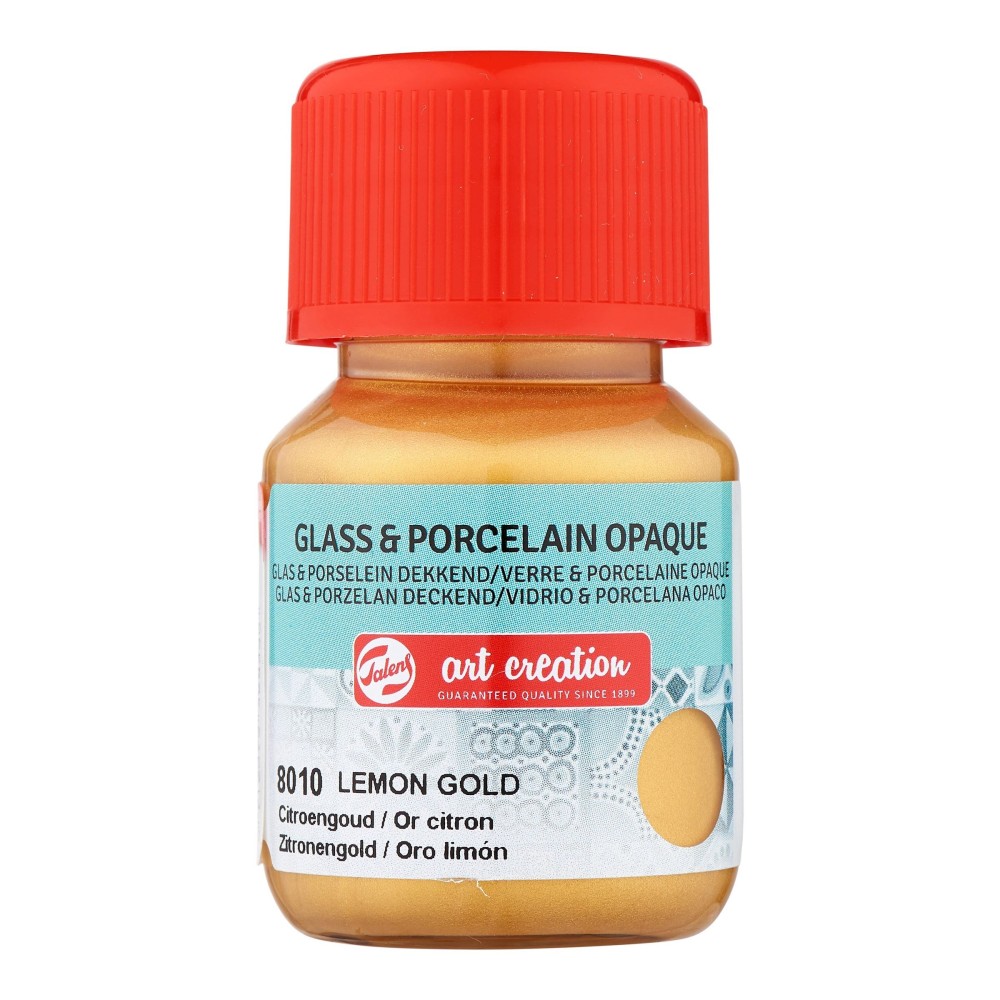Paint for glass and porcelain - Talens Art Creation - Lemon Gold, 30 ml