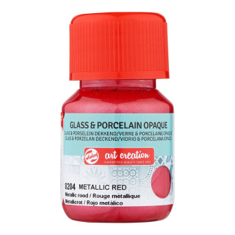 Farba do ceramiki - Talens Art Creation - Metallic Red, 30 ml