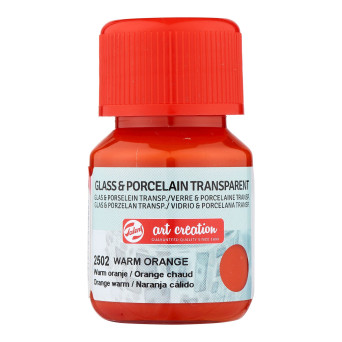 Paint for glass and porcelain - Talens Art Creation - Warm Orange, 30 ml