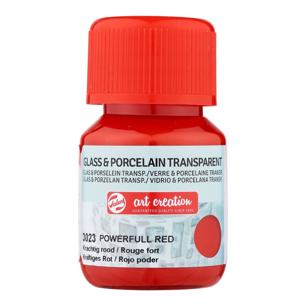 Farba do ceramiki - Talens Art Creation - Powerful Red, 30 ml