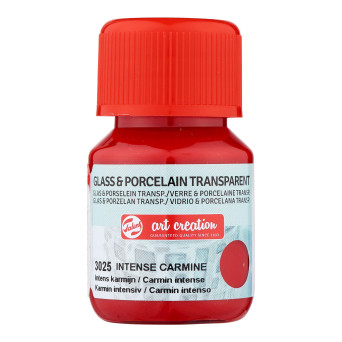 Paint for glass and porcelain - Talens Art Creation - Intense Carmine, 30 ml