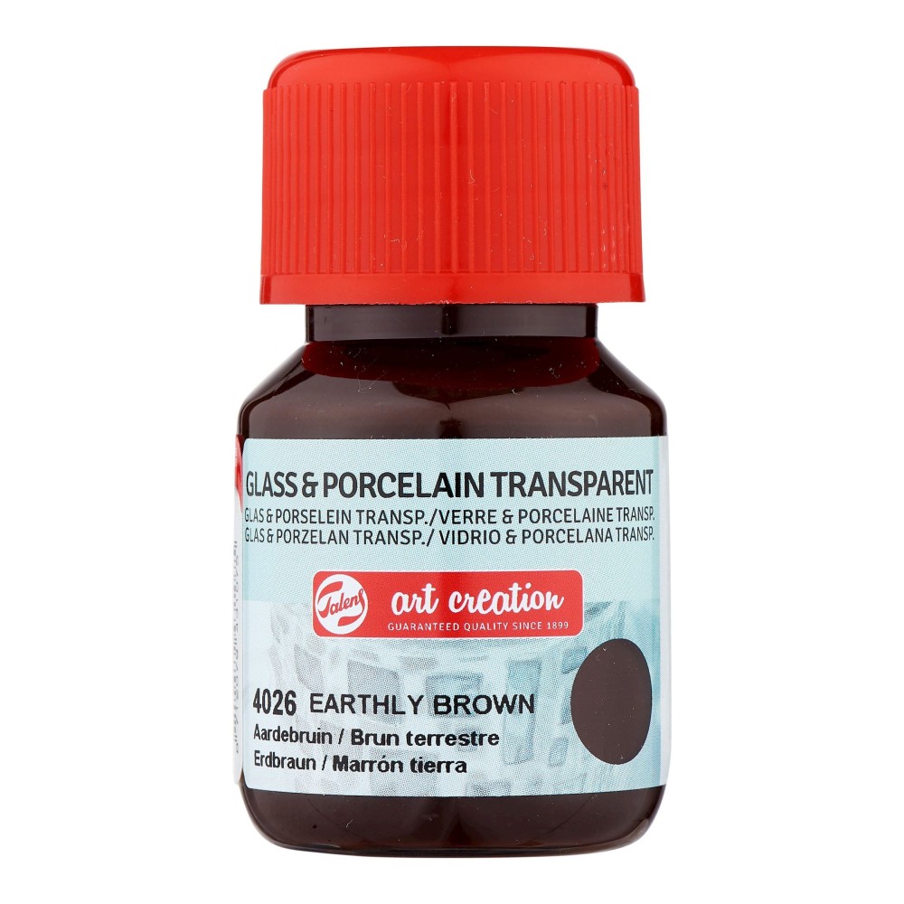 Paint for glass and porcelain - Talens Art Creation - Earthly Brown, 30 ml