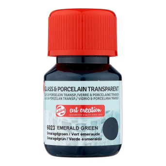 Paint for glass and porcelain - Talens Art Creation - Emerald Green, 30 ml