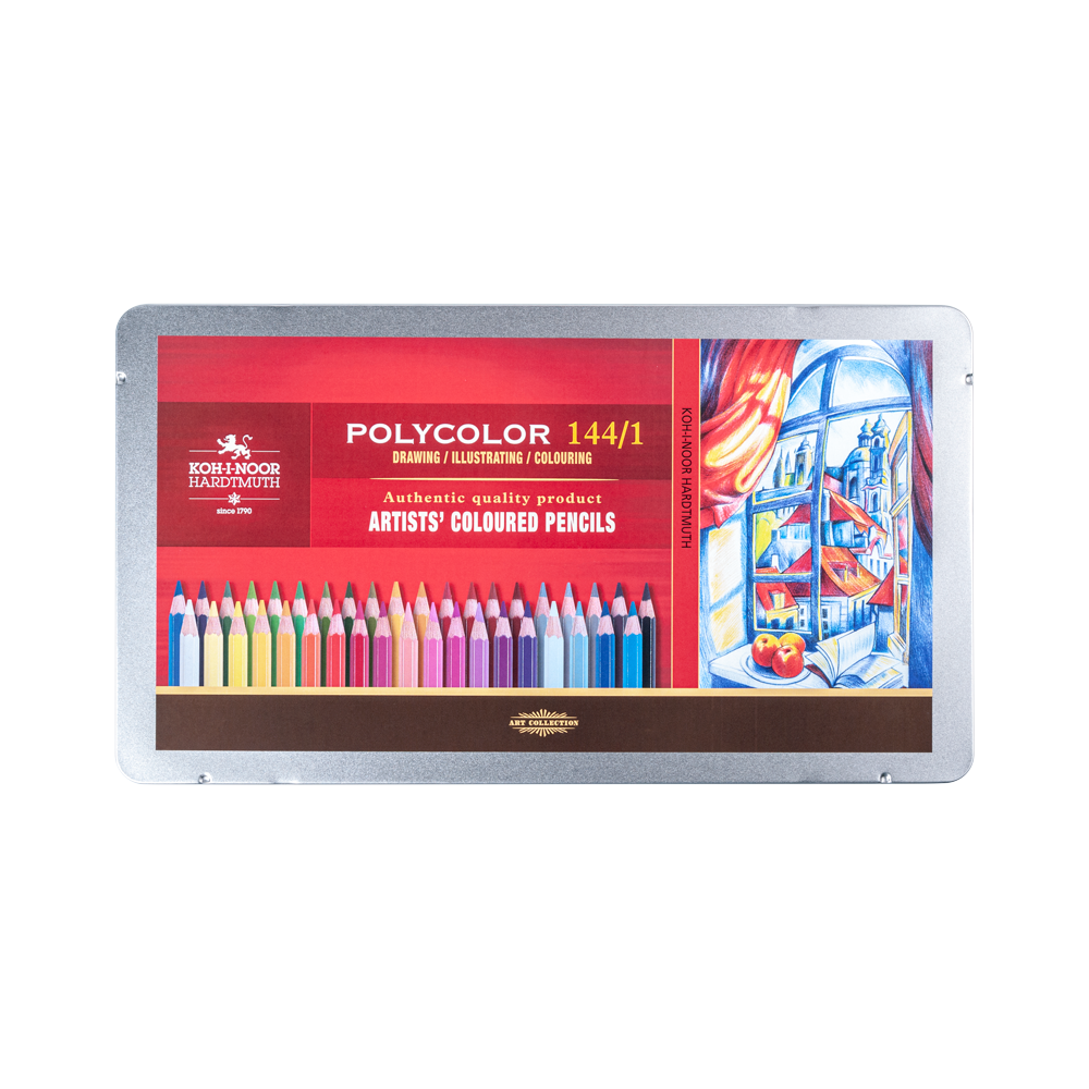 Pencil set Polycolor in metal case - Koh-I-Noor - 144 pcs.