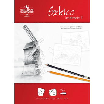 Blok Inspiracje 2, A4 - Koh-I-Noor - Szkice, 110 g, 20 ark.