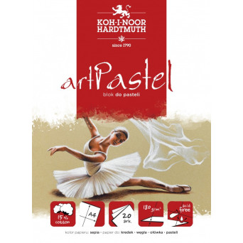 Papersheet Art Pastel A4 - Koh-I-Noor - sepia, 180 g, 20 sheets